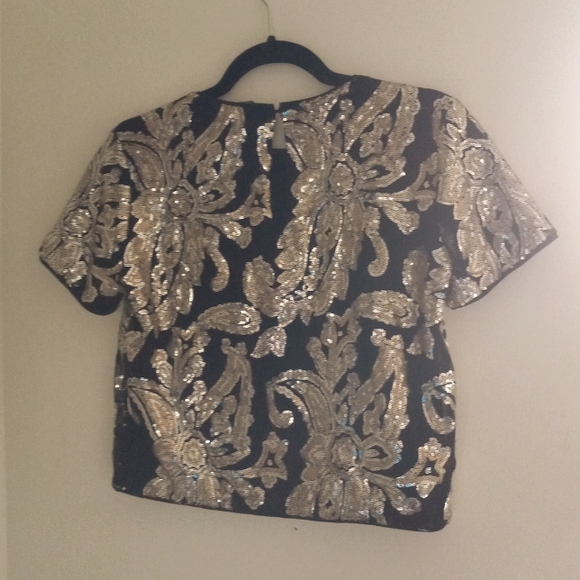 Gold Sequined Shirt - Picture 2 of 3